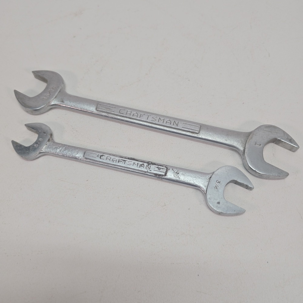 Craftsman 2 Open End Wrenches 15/16" X 1" & 3/4" X 5/8"